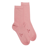 Damensocken aus feiner ägyptischer Baumwolle - Rosa | Doré Doré