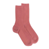 Damensocken gerippte Baumwolle lisle - Rosa | Doré Doré