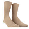 Herren Socken aus gerippter Baumwolle ohne Gummizug - Braun