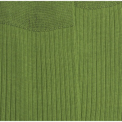 Gerippte Socken aus merzerisierter Baumwolle - Grün