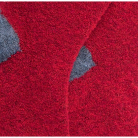 Socken aus Fleece - Rot und blau