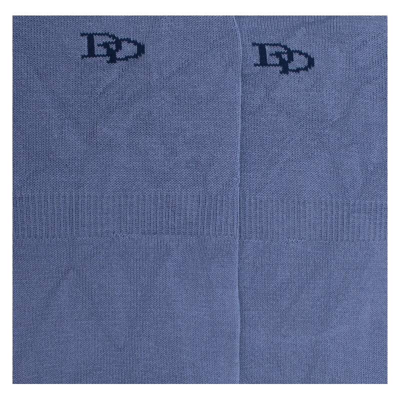 Herren Füßlinge aus feiner Baumwolle lisle - Blau | Doré Doré