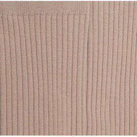 Damensocken gerippte Baumwolle lisle - Sand | Doré Doré