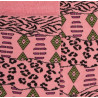 Damen Socken aus Baumwolle mit Zebra und ethnischem Muster - Geranium | Doré Doré
