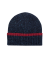 Unisex Mütze aus Wolle - Dunkelblau & rot
