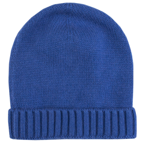 Mütze aus Merinowolle und Kaschmir – Blau