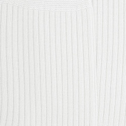 Weiße gerippte Dore Dore-Socken aus schottischem Garn