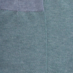 Herren Socken aus verstärkter Baumwolle, mit Caviarmuster - Eisblau/Grün | Doré Doré