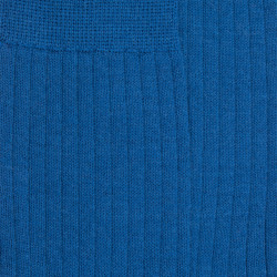 Gerippte Herrensocken aus Wolle - Blau | Doré Doré