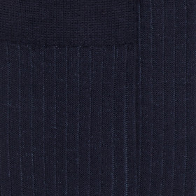 Zweifarbige gerippte Herrensocken aus Wolle und weicher Baumwolle - 41 | Doré Doré