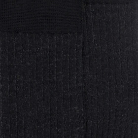 Zweifarbige gerippte Herrensocken aus Wolle und weicher Baumwolle - 93 | Doré Doré