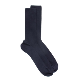 Dunkelblaue Dore Dore-Wollsocken, speziell für empfindliche Beine