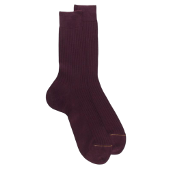 Luxus Socken aus merzerisierter Baumwolle -  Burgund