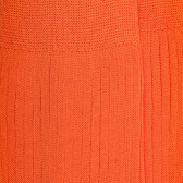 Gerippte Herren-Kniestrümpfe aus 100% Schottlandgarn - Orange || Doré Doré