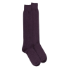 Lange Socken aus Wolle und Kaschmir für Herren - Brombeerviolett