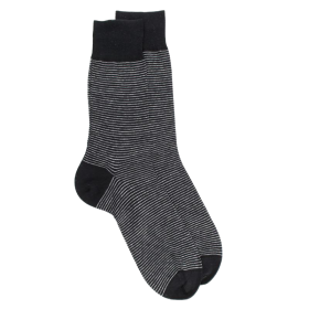 Socken aus Leinen und Baumwolle - Schwarz