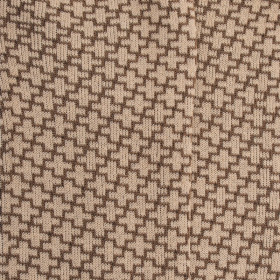 Baumwollsocken mit geometrischem Muster - Beige