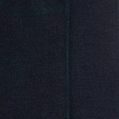 Gerippte Herrensocken ohne elastisches Bündchen aus Wolle - Blau | Doré Doré