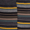 Herrensocken aus Baumwolle mit feinen mehrfarbigen Streifen - Grau | Doré Doré