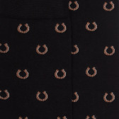 Herrensocken aus Baumwolle mit Hufeisenmuster - Schwarz | Doré Doré