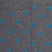 Herrensocken aus Baumwolle mit Hufeisenmuster - Hellgrau | Doré Doré