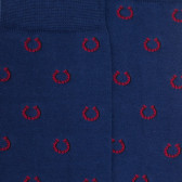 Herrensocken aus Baumwolle mit Hufeisenmuster - Blau | Doré Doré