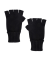 Fingerlose Unisex Handschuhe aus Wolle und Kaschmir - Schwarz
