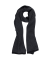 Schal aus 100% Merinowolle mit Karomuster - Schwarz und grau