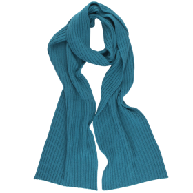 Schal aus Merinowolle, Seide und Kaschmir – Blau
