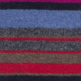 Schal aus weicher Wolle und Kaschmir - Mehrfarbige Streifen