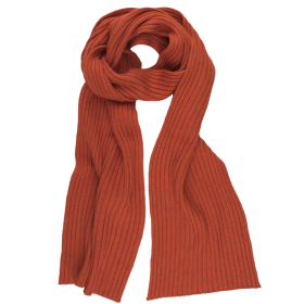 Schal aus Merinowolle, Seide und Kaschmir – Orange