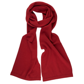Einfarbiger Unisex-Schal aus Wolle und Kaschmir - Rot | Doré Doré