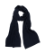 Einfarbiger Unisex-Schal aus Wolle und Kaschmir - Navy Blau