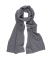 Einfarbiger Unisex-Schal aus Wolle und Kaschmir - Hellgrau