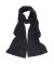 Einfarbiger Unisex-Schal aus Wolle und Kaschmir - Dunkelgrau