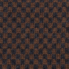 Schal aus weicher Merinowolle mit zweifarbigem Schachbrettmuster - Braun und Schwarz