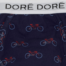 Herren-Slips aus Baumwolle Fahrräder - Royal Blau & Blau | Doré Doré