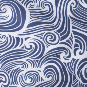 Badeshorts Doré Doré Wave Muster - Blau