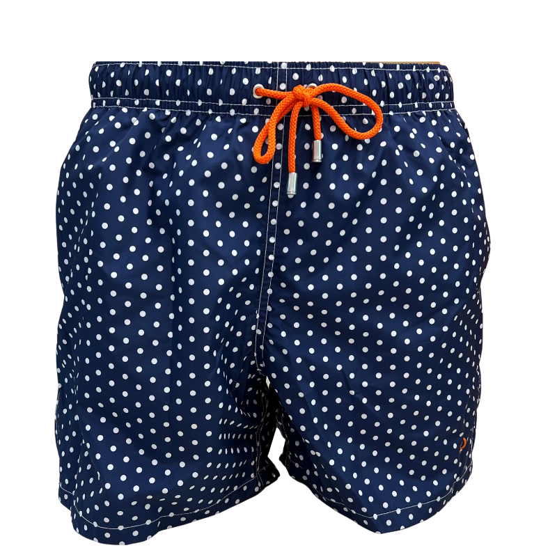 Badeshorts Doré Doré mit runde Muster - Blau