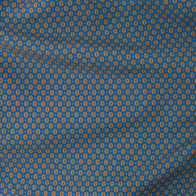 Badeshorts Doré Doré mit runde Muster - Blau und Orange