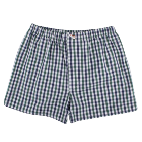 Herren-Boxershorts aus reiner Baumwolle - Blau | Doré Doré