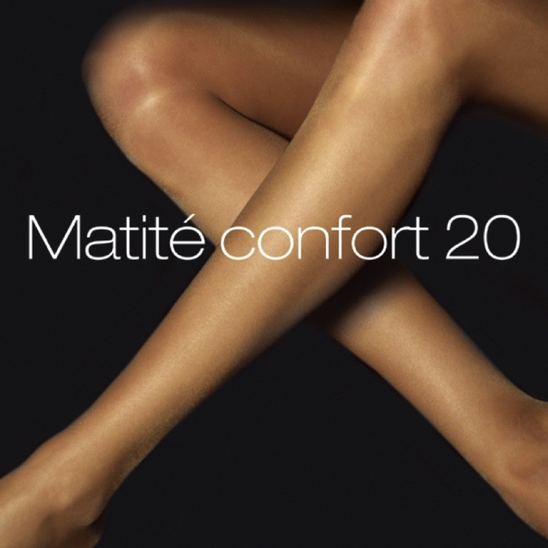 Matte Strumpfhose Komfort - 20 DEN - Amberfarbe