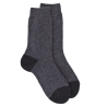 Socken aus fleece - Grau und schwarz