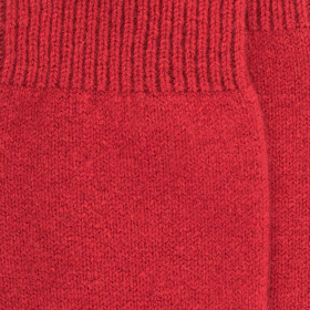 Socken aus Wolle und Kaschmir für Damen - Dunkelrot