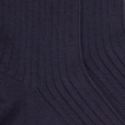 Socken aus Merino Wolle für Kinder - Dunkelblau