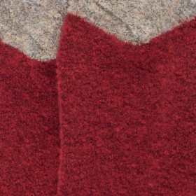 Socken Dore Dore für Damen aus fleece - Rot und beige