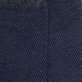 Wollsocken mit Mikro-Polka-Punkten - Blau