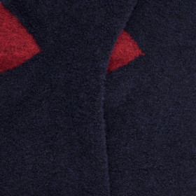 Damensocken aus Fleece - Navy blau & rot | Doré Doré