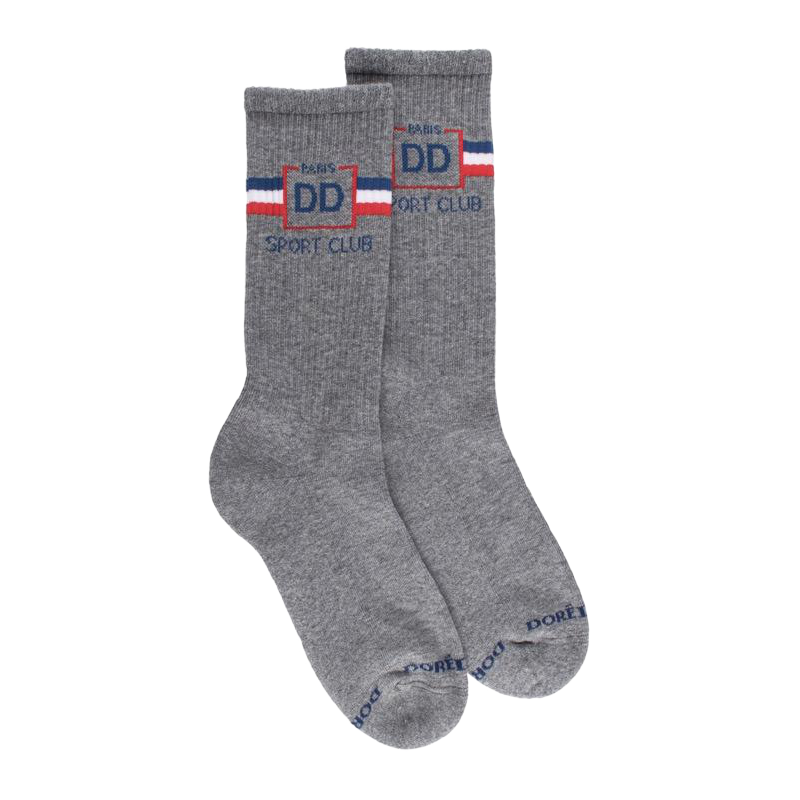 Baumwoll'Frottee-Sportsocken für Damen - Grau | Doré Doré