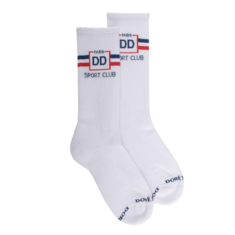 Baumwoll'Frottee-Sportsocken für Damen - Weiß | Doré Doré